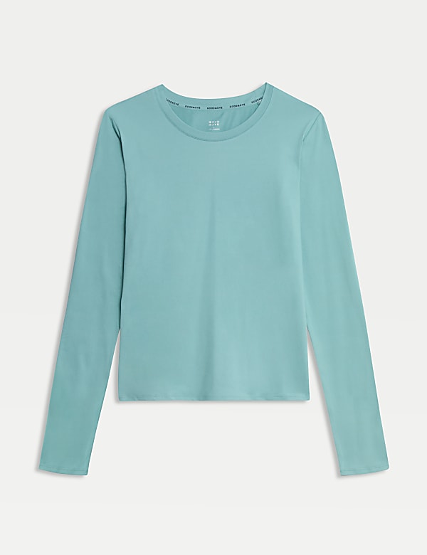 Yogatop met lage ronde hals en wikkelstijl op de rug - NL