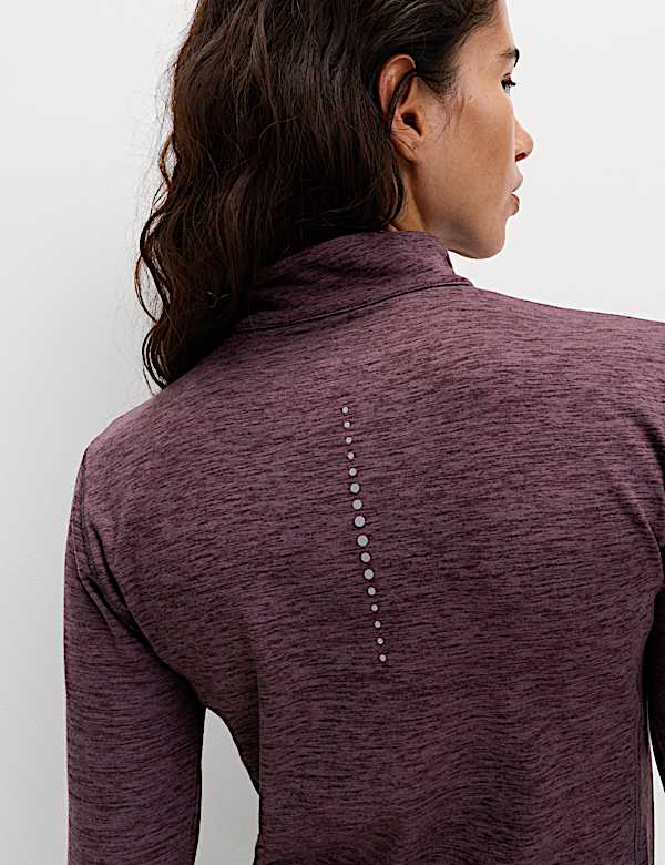 Funnel Neck Half Zip Running Top - VN