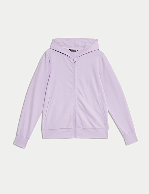 Cotton Rich Relaxed Zip Up Hoodie - AU
