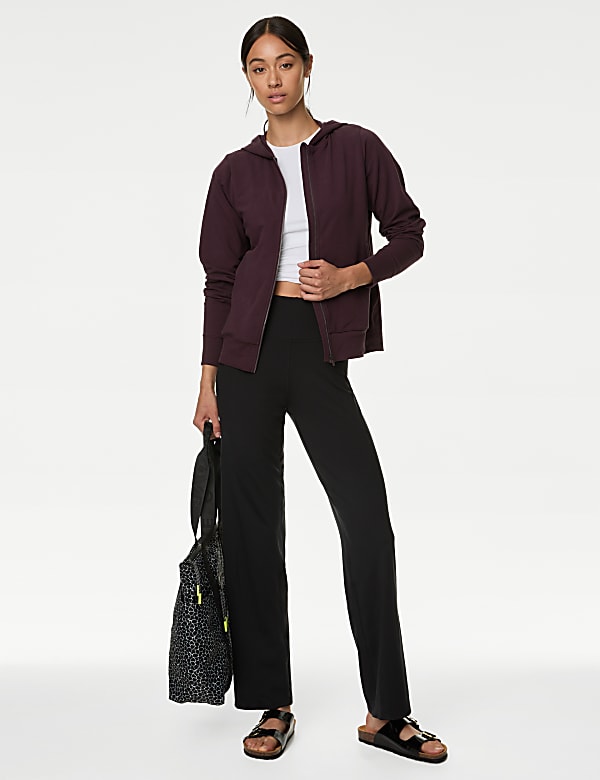 Cotton Rich Relaxed Zip Up Hoodie