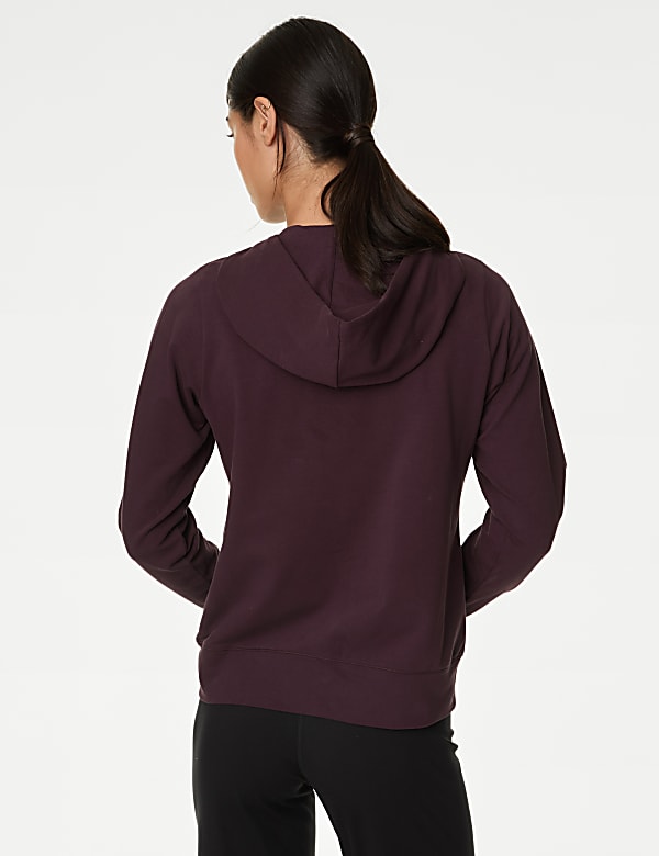 Cotton Rich Relaxed Zip Up Hoodie