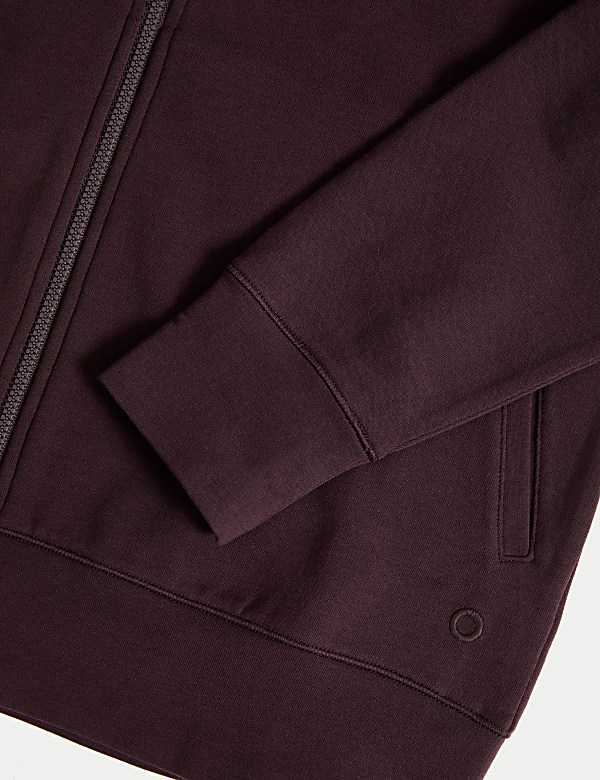 Cotton Rich Relaxed Zip Up Hoodie