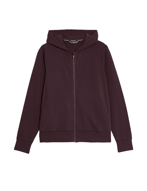 Cotton Rich Relaxed Zip Up Hoodie