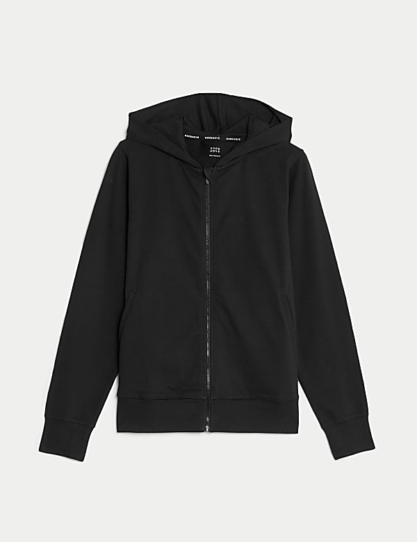 Cotton Rich Relaxed Zip Up Hoodie