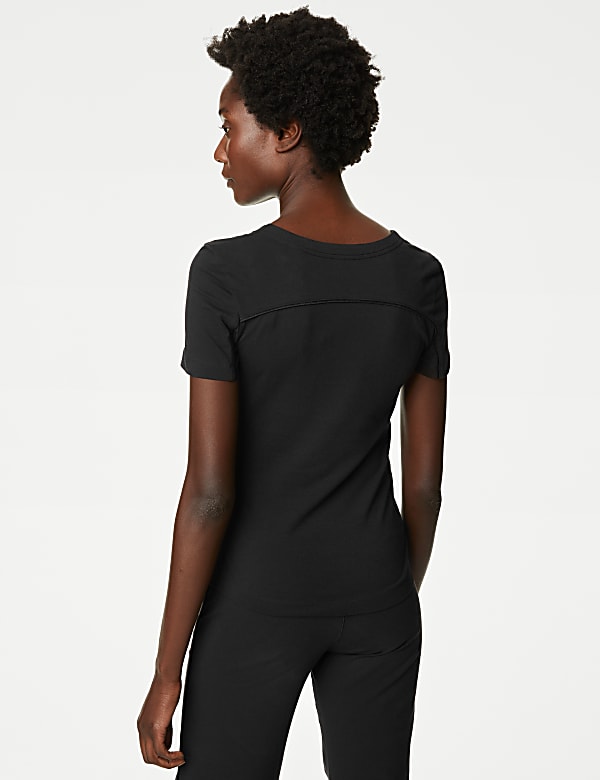 Cotton Rich Scoop Neck T-Shirt - KG