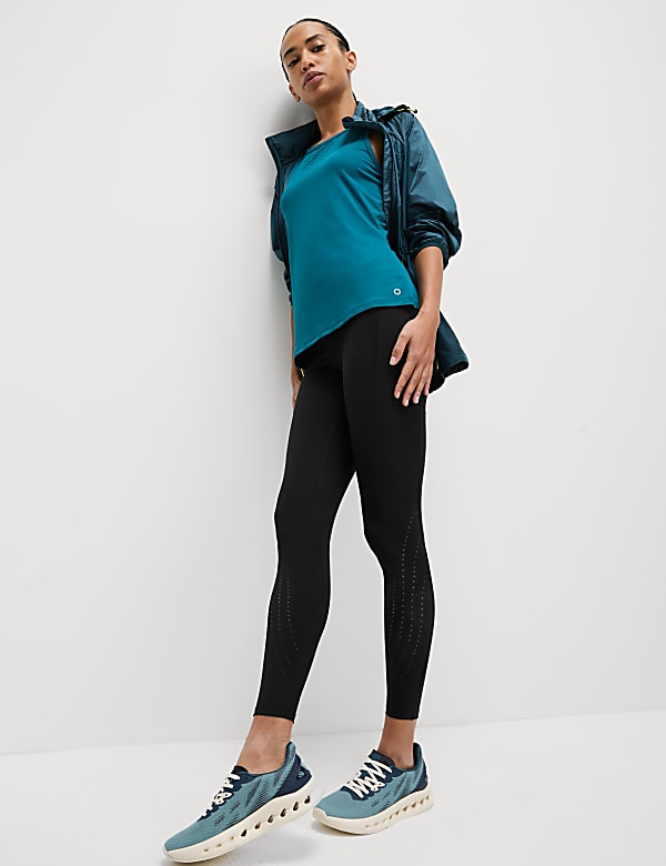 Go Train Laser Cut Gym Leggings  - KG