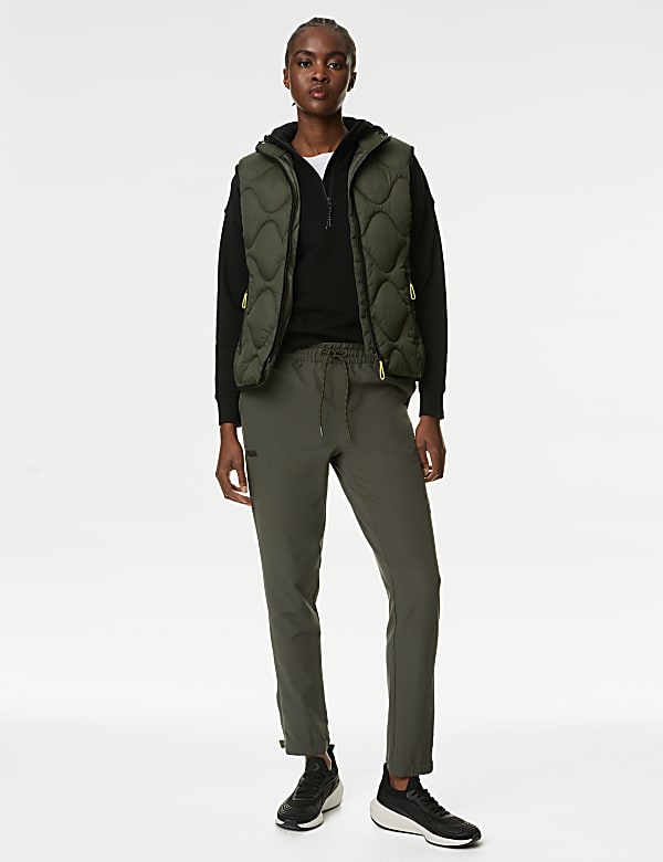 Cotton Rich Mesh Panel Relaxed Hoodie - KR