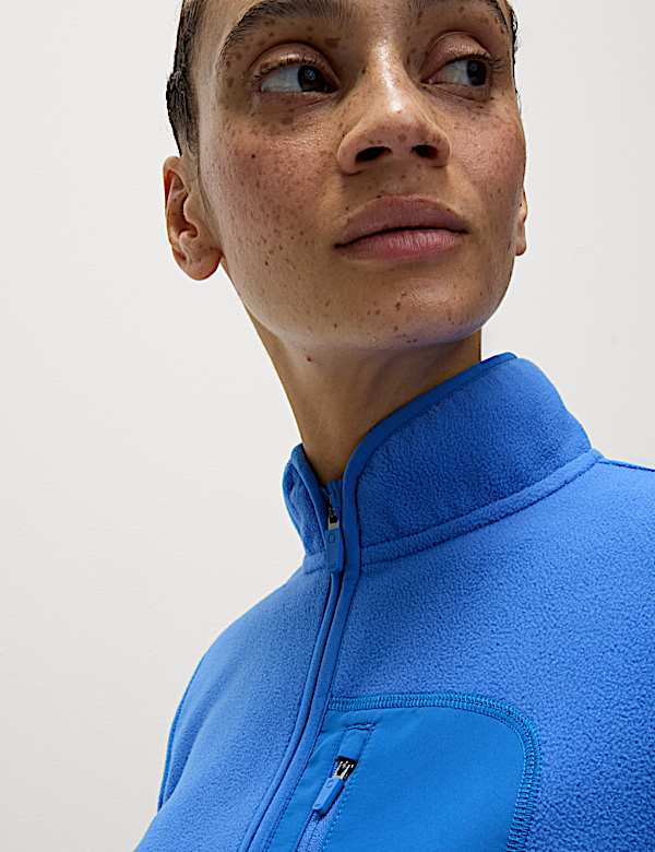Thermal Zip Up Funnel Neck Fleece - NL
