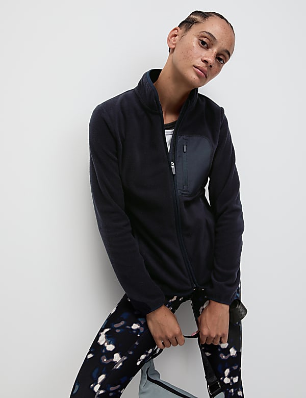 Thermal Zip Up Funnel Neck Fleece - LU