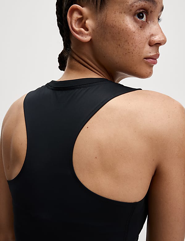 Scoop Neck Fitted Crop Vest Top - JE