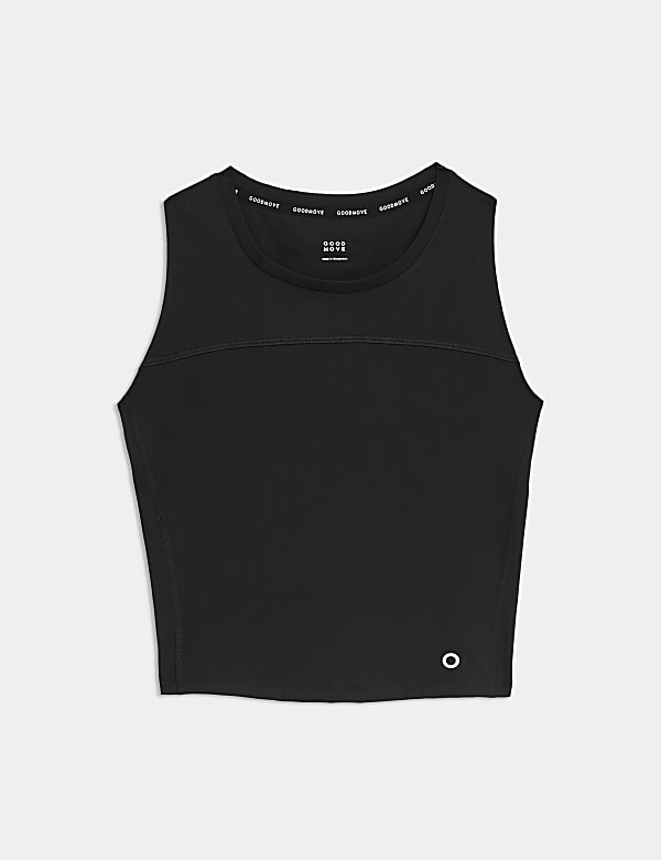 Scoop Neck Fitted Crop Vest Top - JE