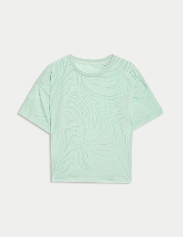 Cotton Rich Textured T-Shirt - US