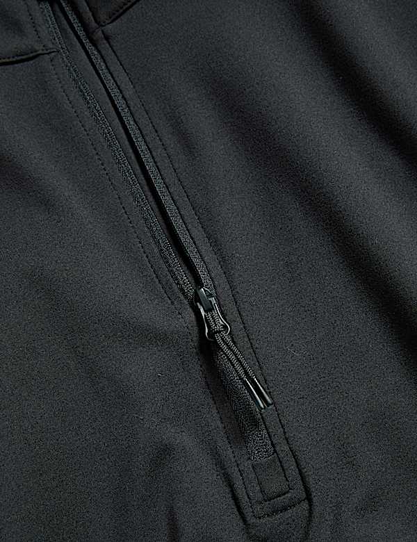 Funnel Neck Half Zip Yoga Top