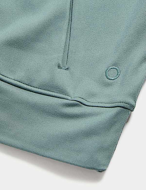 Funnel Neck Half Zip Yoga Top