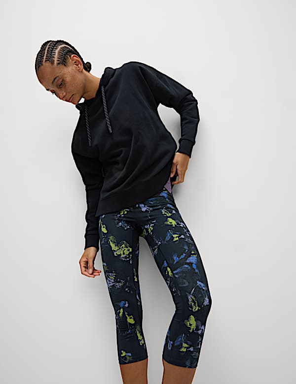 Go Train High Waisted Cropped Gym Leggings - DE