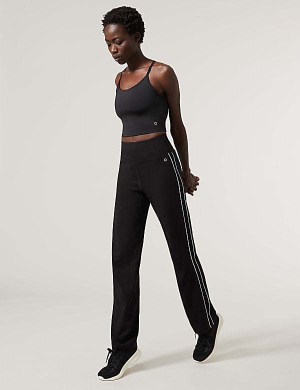 Cotton Rich Side Stripe Straight Leg Joggers