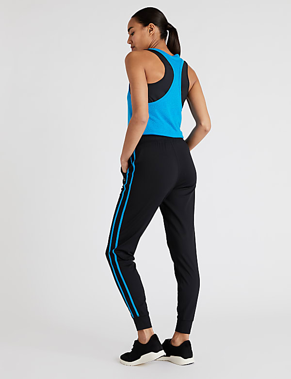Side Stripe Cuffed Sports Joggers