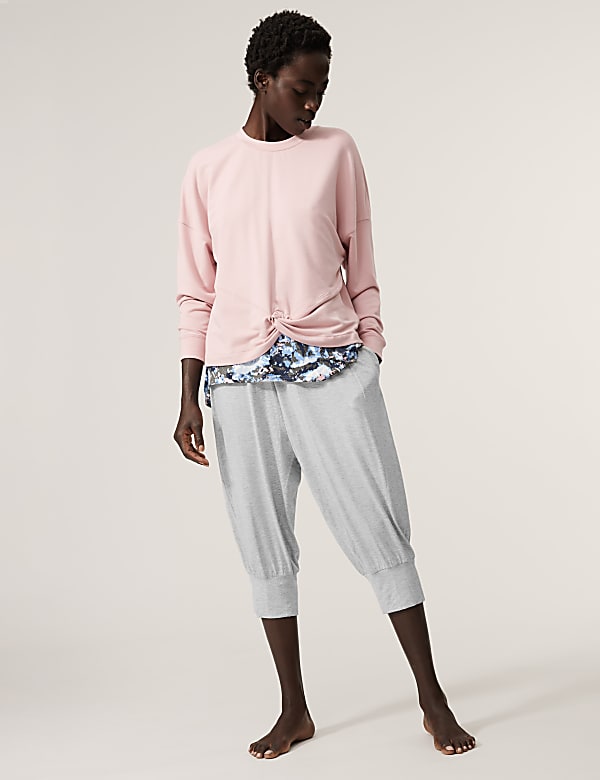 High Waisted Hareem Cropped Yoga Joggers