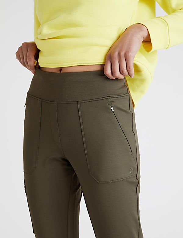 Utility High Waisted Walking Trousers