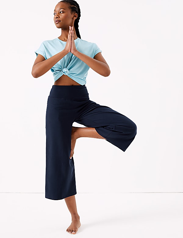 Cotton Rich Straight Leg Cropped Culotte