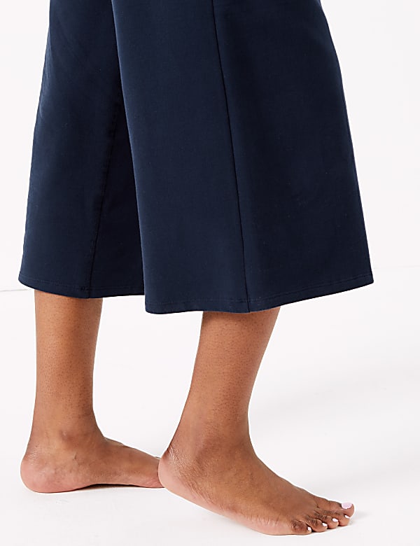Cotton Rich Straight Leg Cropped Culotte