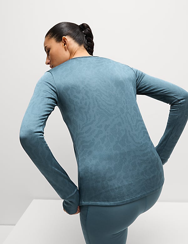 Thermische top van Ultraheat&trade;-stof met jacquard  - NL