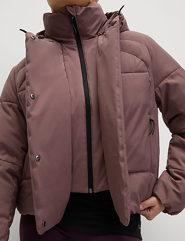 Stormwear&trade; Hooded Cropped Puffer Jacket - BG