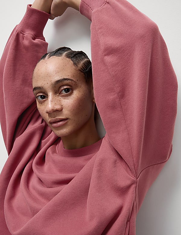 Cotton Rich Oversized Sweat-shirt - TW