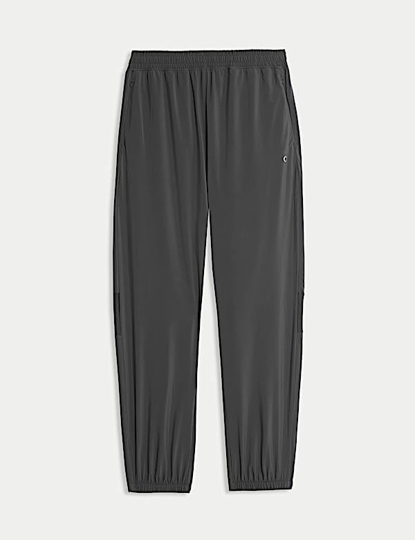 Woven Mesh Panel Lightweight Cuffed Joggers - LT