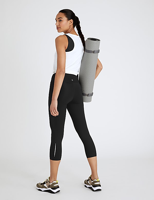 Go Train High Waisted Cropped Gym Leggings