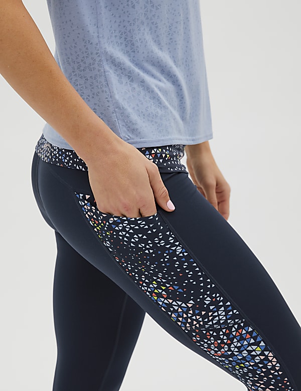 Go Move Printed Cropped Gym Leggings