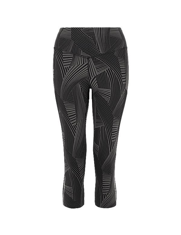 Go Train Mesh Cropped Gym Leggings
