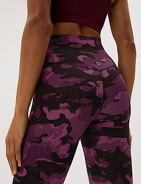 Go Balance Printed Wrap Waist Yoga Leggings