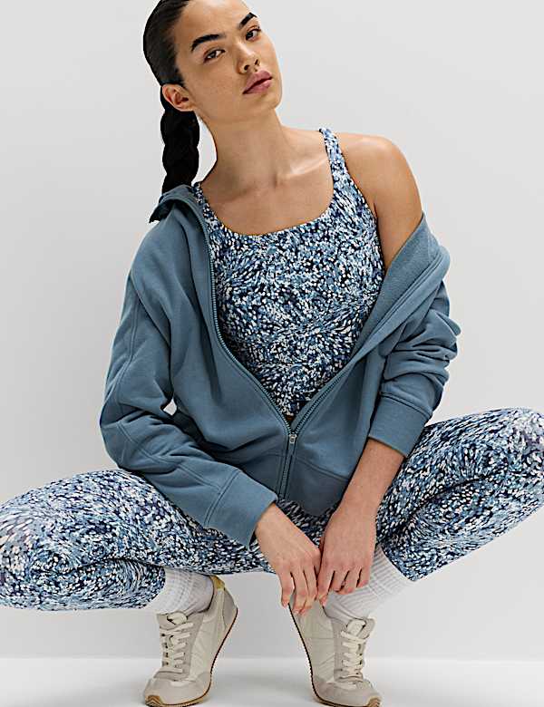 Go Balance Printed Wrap Waist Yoga Leggings - US