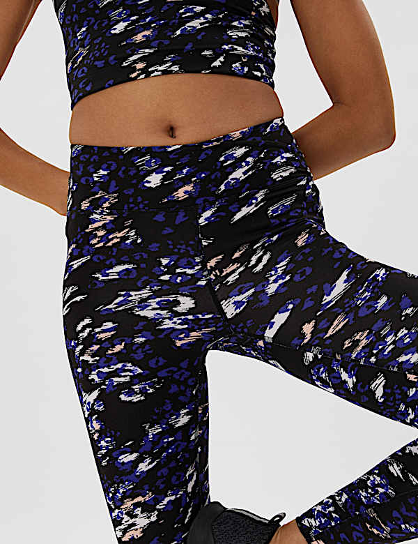 Go Balance Printed Wrap Waist Yoga Leggings