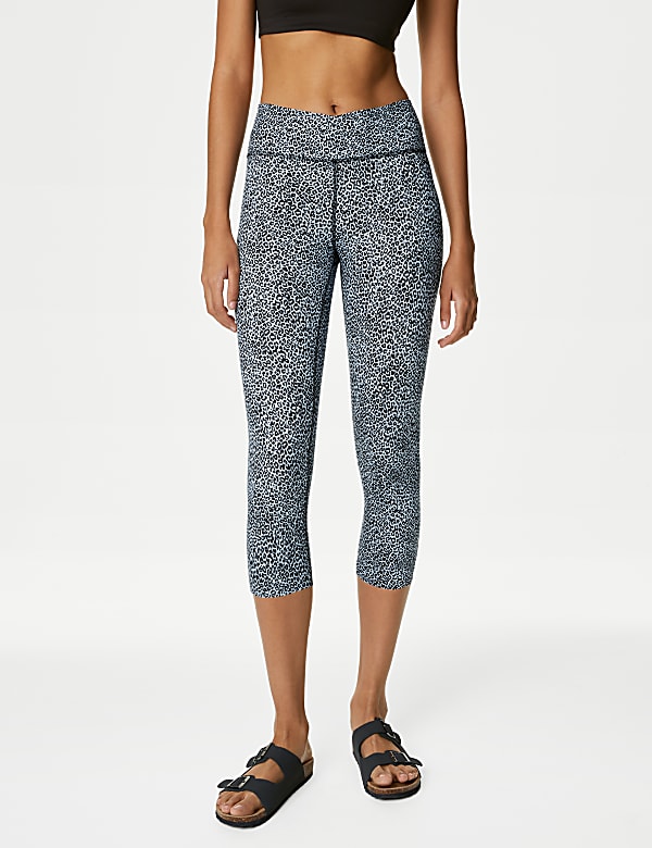 Go Balance Printed Cropped Yoga Leggings