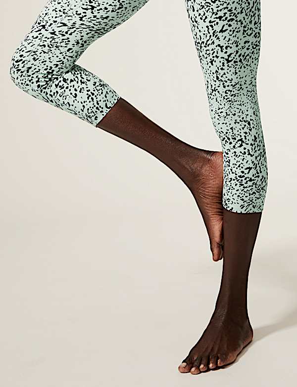 Go Balance Printed Cropped Yoga Leggings