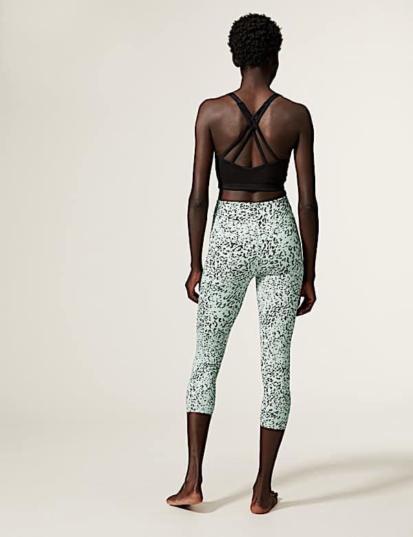 Go Balance Printed Cropped Yoga Leggings