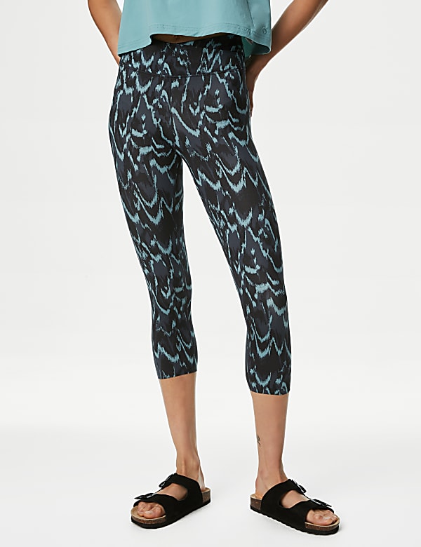 Go Balance Printed Cropped Yoga Leggings - MV