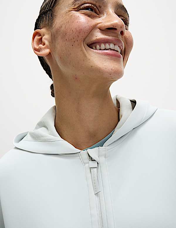 Scuba Zip Up Relaxed Hoodie - NL