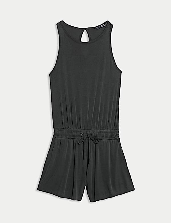 Modal Rich Ribbed Relaxed Playsuit - JE
