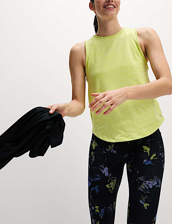 Round Neck Relaxed Vest Top - BE