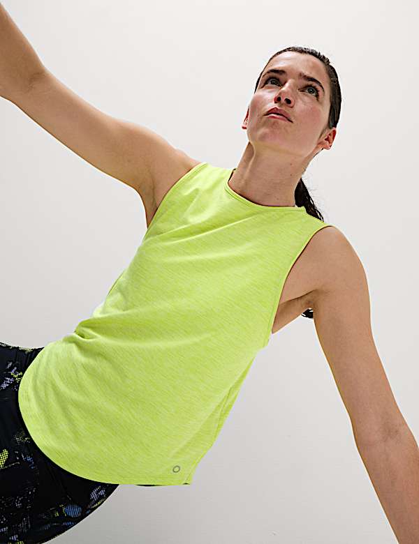 Round Neck Relaxed Vest Top - BE