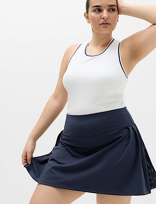 Pleated High Waisted Skort - PL