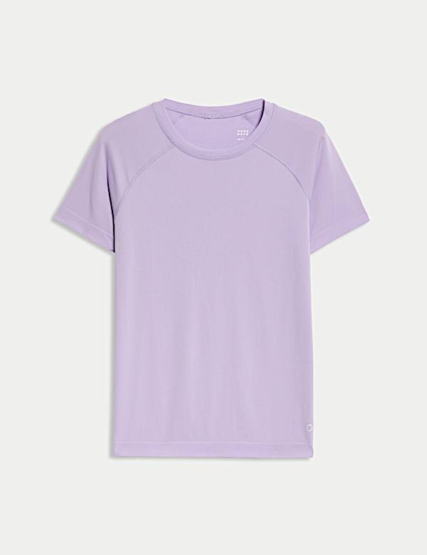 Lightweight Crew Neck Seamless Fitted T-Shirt - AU