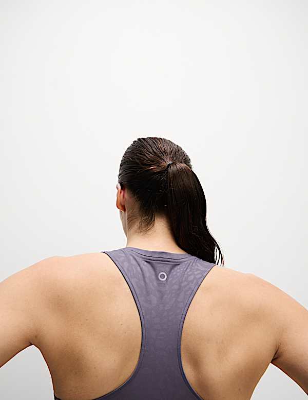 Printed Round Neck Fitted Crop Vest Top - IT