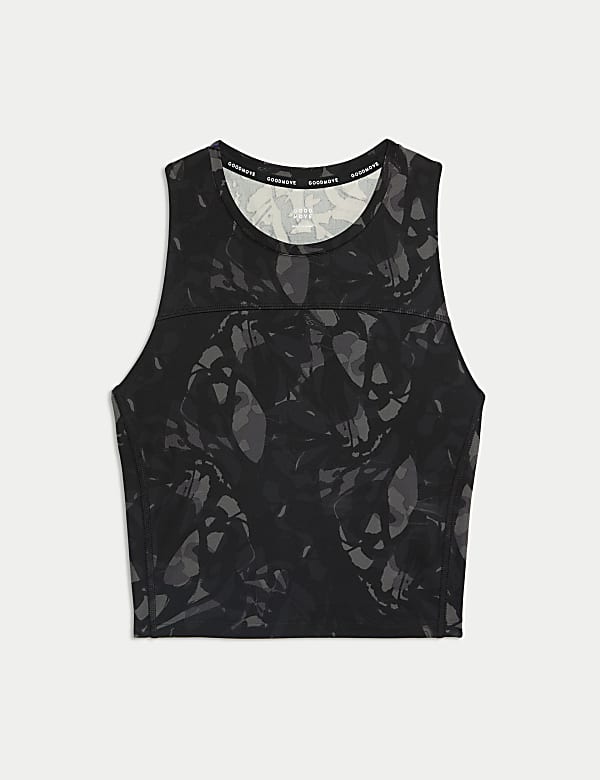 Přil&eacute;hav&yacute; t&iacute;lkov&yacute; top s potiskem a ov&aacute;ln&yacute;m v&yacute;střihem - CZ