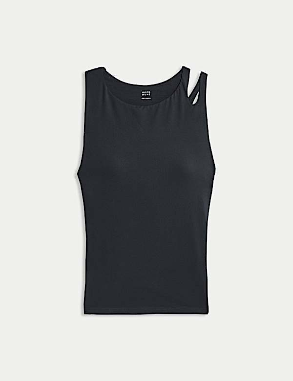 Go Balance Shoulder Detail Fitted Vest Top - AL