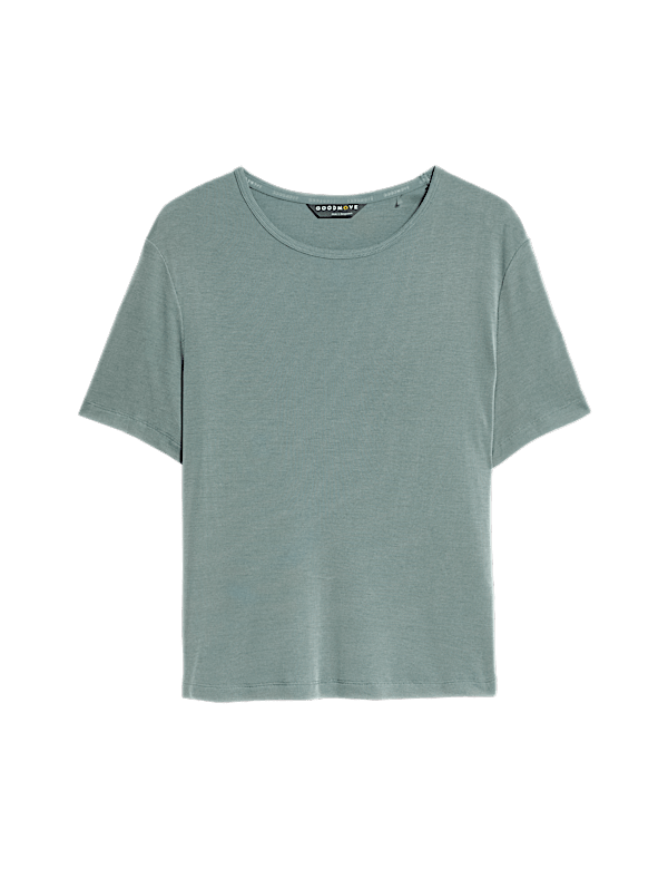 Modal Rich Rib Round Neck Boxy T-Shirt