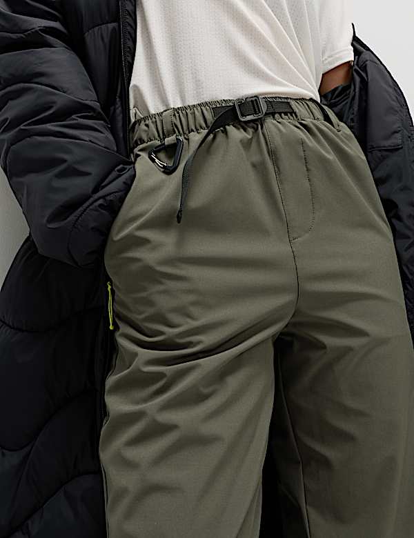 מכנסי טיולים בגזרה צרה עם מכפלת קרסול צרה - IL